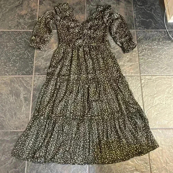 Japna Dresses & Skirts - Japna dress, size XS. Sheer material over black lining. NWT.